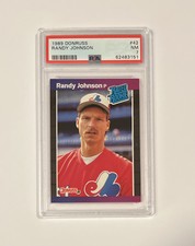 1989 Donruss Randy Johnson HOF Rated Rookie RC #42 PSA 7 NM Montreal Expos