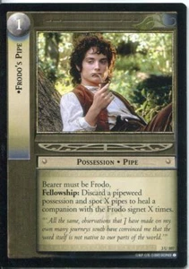 Lord Of The Rings CCG Card RotEL 3.U107 Frodo's Pipe - Picture 1 of 1