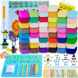 Air Dry Clay 50 Colors, Modeling Clay for Kids, DIY Model Magic Clay, Molding - Picture 1 of 6
