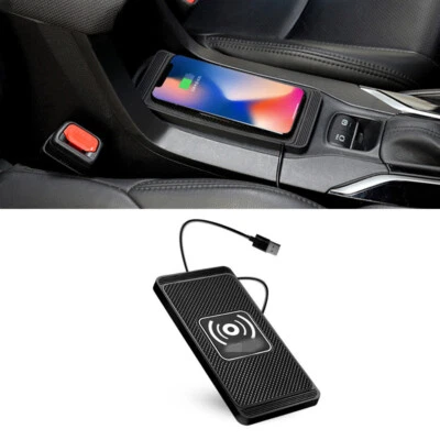 Wireless Car Dashboard Phone Charger Holder Fast Charging Pad Mat Accessory - Image 1 of 4