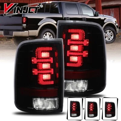Full LED Sequential Tail Lights for 2004-2008 Ford F150 F-150 Brake Lamps Pair - Image 1 of 4