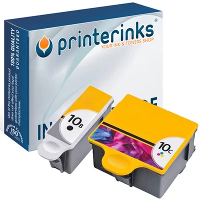 No. 10 Compatible Black & Colour Ink for Kodak ESP 3200 5200 6150 7250 - 2 Pack - Image 1 of 4