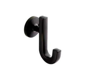 Hickory Hardware H077888MB Woodward Single Robe Hook Matte Black Fast Shipping - Picture 1 of 4