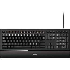 Logitech K740 Illuminated Wired Keyboard - Excellent - Afbeelding 1 van 5