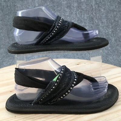 Sanuk Sandals Womens 8 Yoga Sling 2 Casual Slingback 1100696 Flip Flops Blue - Image 1 of 4