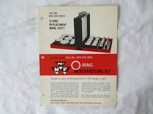 Massey Ferguson MF tractor O-ring kit specification sheet brochure - Picture 1 of 2