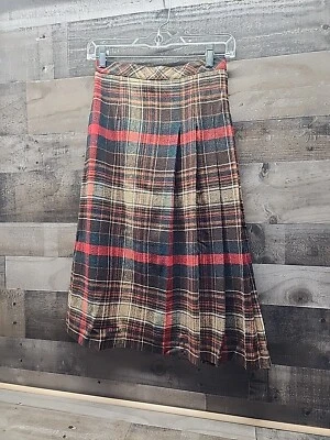 Falda plisada de lana vintage años 80 Bobbie Brooks para mujer pequeña Foto 1 de 4