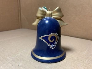 2005 St Louis Rams NFL Football Danbury Mint Christmas Bell Ornament Logo Ram - Picture 1 of 13