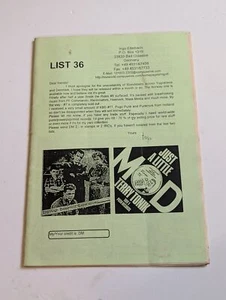 List #36: 1990s Punk/New Wave/Hardcore etc Mail Order Catalogue - Picture 1 of 3