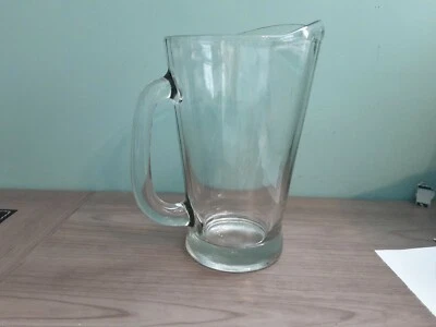 Anchor Hocking #1473 Heavy Duty 55 Oz Glass Beer Wagon Bar Pitcher - Image 1 of 4