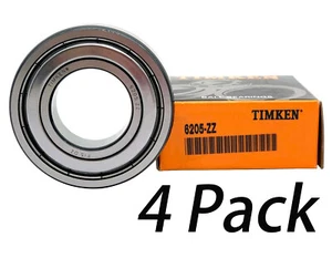 4er-Pack Timken 6205ZZ 25 X 52 X 15 MM Doppel-Metalldichtungslager - Bild 1 von 4