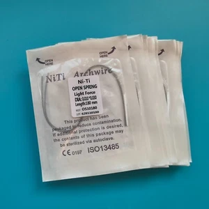 Ortodoncia Dental Niti Resorte Bobinado Aleación Ligero Fuerza Media 010 012 180 mm - Imagen 1 de 6