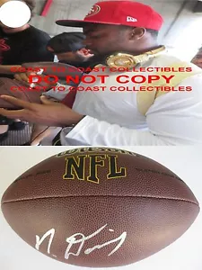 MIKE DAVIS,SEATTLE SEAHAWKS,SOUTH CAROLINA,FIRMATO,AUTOGRAFATO,NFL FOOTBALL,PROOF - Foto 1 di 2