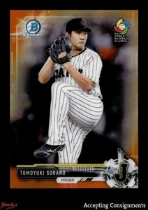 2017 Bowman Chrome Mini Prospects Orange Refractors #BCP98 Tomoyuki Sugano 25/25 - Picture 1 of 2