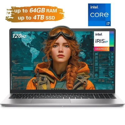 Dell Inspiron Laptop 15.6" Touch Screen 3.7GHz Intel core i7 UpTo 64GB RAM 4TB - Image 1 of 4