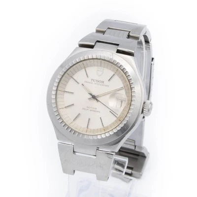 Men's Tudor Prince Oysterdate Watch Ref 9101/0 Silver Pie Pan Dial 38mm #WB2122 - image 1 of 4