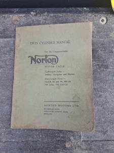 NORTON TWIN CYLINDER WORKSHOP MANUAL LIGHT & H/WEIGHT /88/99/65ss/750/ jubilee - Picture 1 of 4