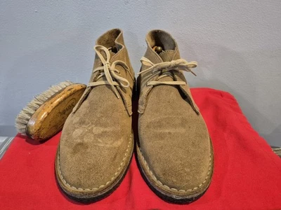 J.CREW Hombres Gamuza Desierto Botas Marrón Con Cordones Suelas de Crepé Talla 9 Botas Chukka  Foto 1 de 4