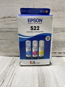 Epson 522 Ecotank Kombipack C/M/Y Tinte 3 Flaschen Original - Ablaufdatum 12/27 - Bild 1 von 10
