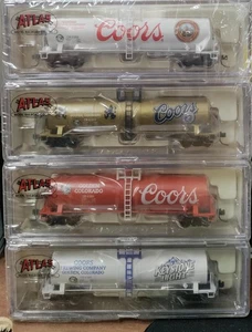 NSE ATL 4 Pack of Coors Tank Cars. N Scale - Picture 1 of 1