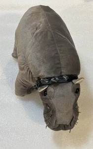 Bert The Farting HIPPO Plush Hand Puppet WITH Collar & Sound WORKS - Picture 1 of 8
