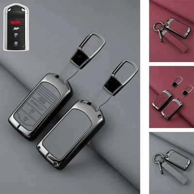 Zinc Alloy Leather Car Remote Key Fob Case Cover Bag For Acura TL RDX ZDX ILX - Image 1 of 4