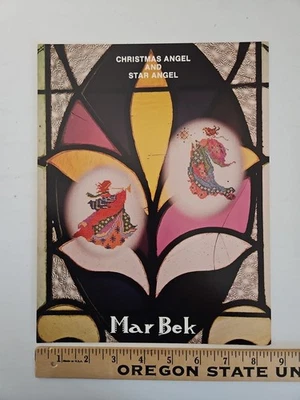 Mar Bek CHRISTMAS ANGEL AND STAR ANGEL Counted Cross Stitch Pattern - Image 1 of 4