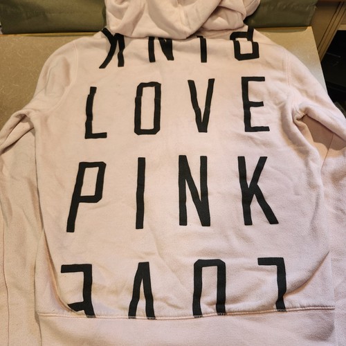 UNDERCOVER Felpa con cappuccio e zip intera Victoria’s Secret rosa pallido bambino donna media LOVE PINK 2012