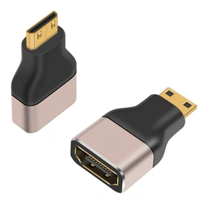 8K Mini HDMI auf HDMI Adapter (2er Pack), Mini Stecker HDMI auf HDMI Buchse, unt - Bild 1 von 7