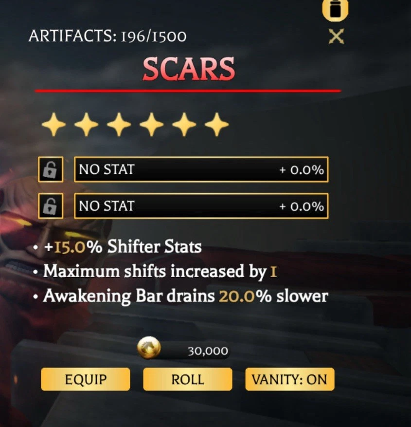 SCARS🏷️ULTRA CHEAP🤩AOTR ATTACK ON TITAN REVOLUTION- ⭐️VERY OVERPOWERED - Image 1 of 1