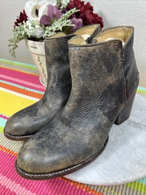 Bed Stu Yell Distressed Rustic Brown Leather Cobbler Boho Boots Women’s Size 10 - Image 1 of 4