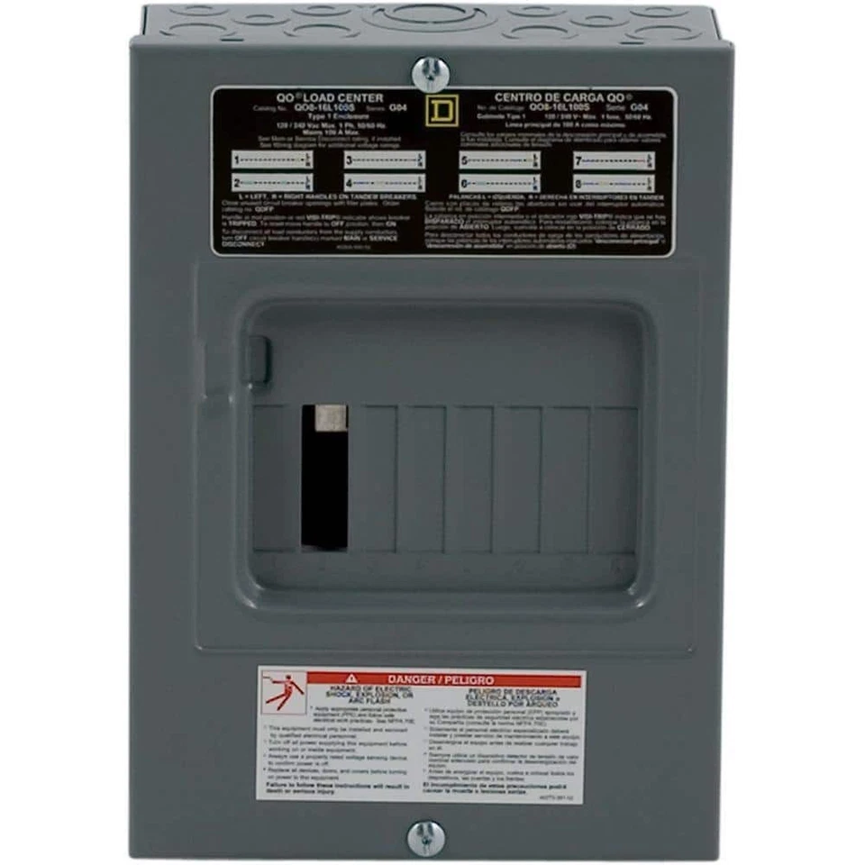 Main Lug Load Center No QO816L100SCP Square D by Schneider Electric 3pk