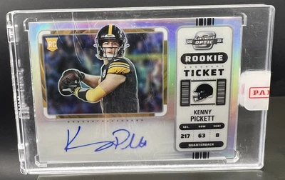 Kenny Pickett 2022 Contenders Optic Silver Rookie Ticket RPS Auto RC Steelers - Image 1 of 4