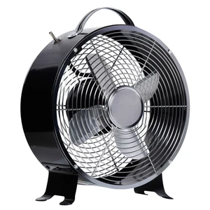 26cm 2-Speed Electric Fan Safe Guard Anti-Slip Feet Home Office Black HOMCOM - Picture 1 of 9
