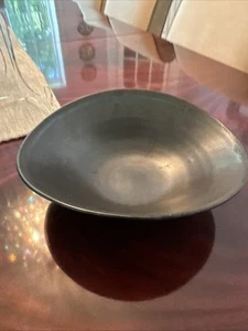 Simon Pearce Pottery Bowl Black Ovoid  Bowl 9.25x8.5”x3” - Picture 1 of 5