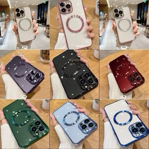 Magsafe Hülle Kameraschutz für iPhone 16 15 14 Pro Max Magnet Case Schutz Farben - Bild 1 von 10