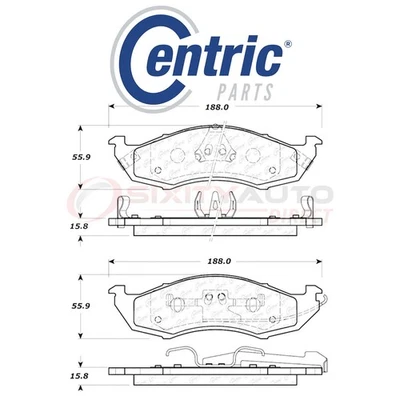 Centric C-TEK Metallic Disc Brake Pads for 1996-2002 Mercury Villager 3.0L he Foto 1 de 4