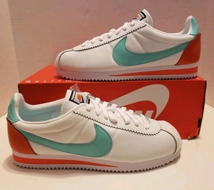 Nike Classic Cortez 'Dolphins' Teal White Women's Sz 10 NEW No Lid 905614-104 - Picture 1 of 7
