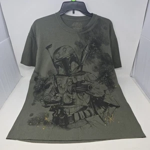 Boba Fett Star Wars AOP Marc Ecko Graphic T Shirt Mens Size Large Green - Picture 1 of 12