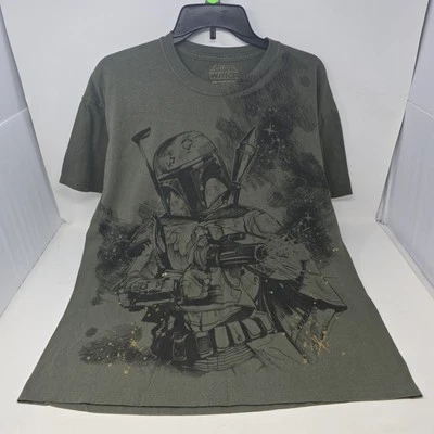 Camiseta Boba Fett Star Wars AOP Marc Ecko Gráfica Para Hombre Talla Grande Verde Foto 1 de 4