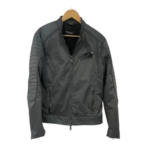Maciano Men's Jacket Grey Biker Style Zip Pocket High Neck Dressy Casual Size XL - Picture 1 of 7