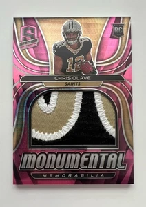 2022 Panini Spectra - Monumental Memorabilia Chris Olave Pink Patch /15 - Bild 1 von 3