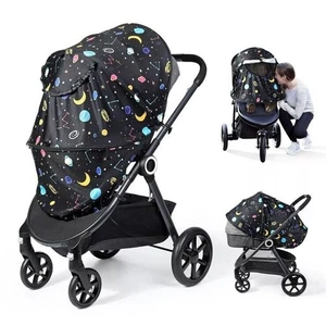 Orzbow Kinderwagen Sonnenschutz Universal, Atmungsaktiv UPF 50+ Kinderwagenbezug für Baby - Bild 1 von 6