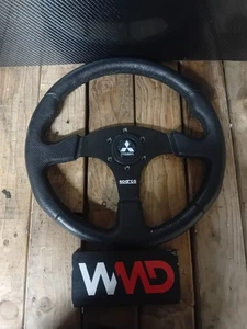 MITSUBISHI EVOLUTION LANCER  4 5 6 7 8 SPARCO STEERING WHEEL LEATHER  - Picture 1 of 6