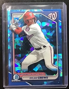🔥2024 1st Bowman Chrome - Blue Sapphire - Dylan Crews #BCP-23🔥 Nationals - Bild 1 von 3