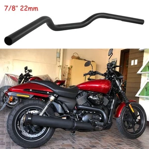 7/8" 22mm Motorcycle Handlebar Tracker Drag Bar Black For Harley Street 500 750 - Picture 1 of 14