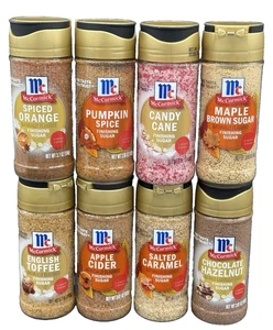 8 Pack McCormick 2025 Holiday Series Finishing Sugars Complete Set Flavors RARE - Picture 1 of 1
