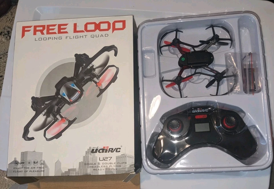 RC Drone - UDI U27 - 2.4ghz 4 Channel Axis Remote Control Quadcopter - Free Loop - Image 1 of 4