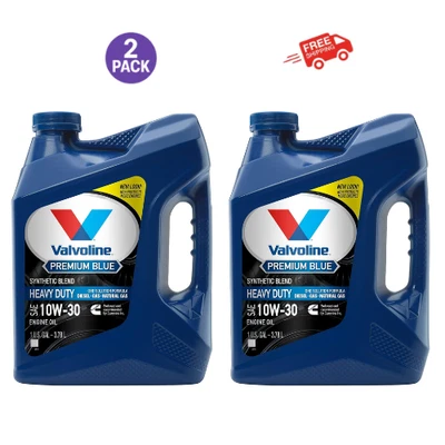 2 包 - Valvoline 高级蓝色单解决方案 SAE 10W-30 柴油发动机油 1 GA — 第 1/4 张图片