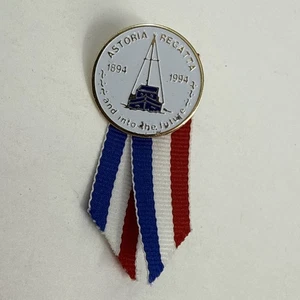 Vintage 100th Annual Astoria Regatta 1894-1994 Gold Tone Lapel Pin Collectible - Picture 1 of 2